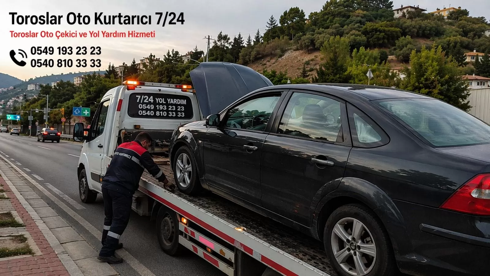 Toroslar Oto Kurtarıcı 7/24 Toroslar Oto Çekici ve Acil Yol Yardım Hizmeti